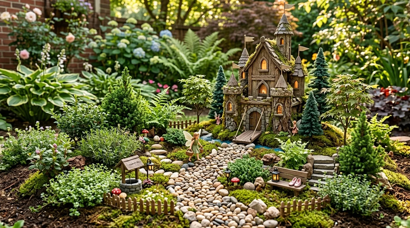 Mossy Fairy Corner With Soft Texture